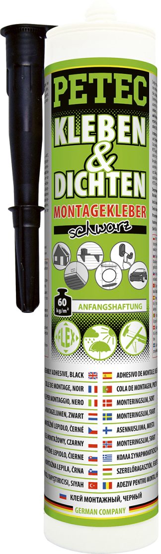 Kleben & Dichten, Schwarz, 290ml Dichten