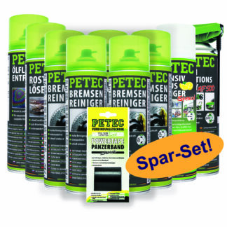 Schrauber-Spar-Set (5x Bremsenreiniger, 1x Rostlöser, 1x Ölfleck-Entferner, 1x Multifunktionsspray, 1x Citrusreiniger, 1x Panzerband 5m)